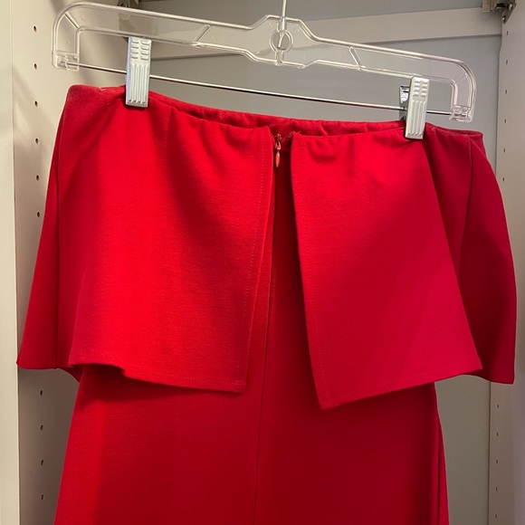 M red off the shoulder dress - Picture 2 of 4